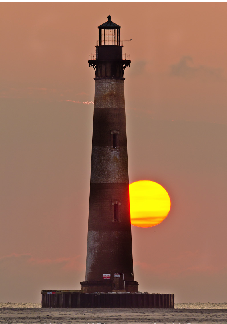 Charleston Residential Landscape Design - Morris Island Lighthouse Sunrise