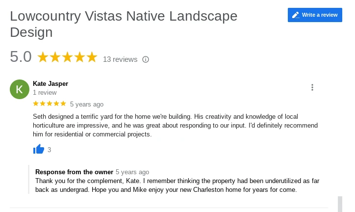 Lowcountry-Vistas-Native-Landscape-Design-Hollywood-SC-29449-project-review
